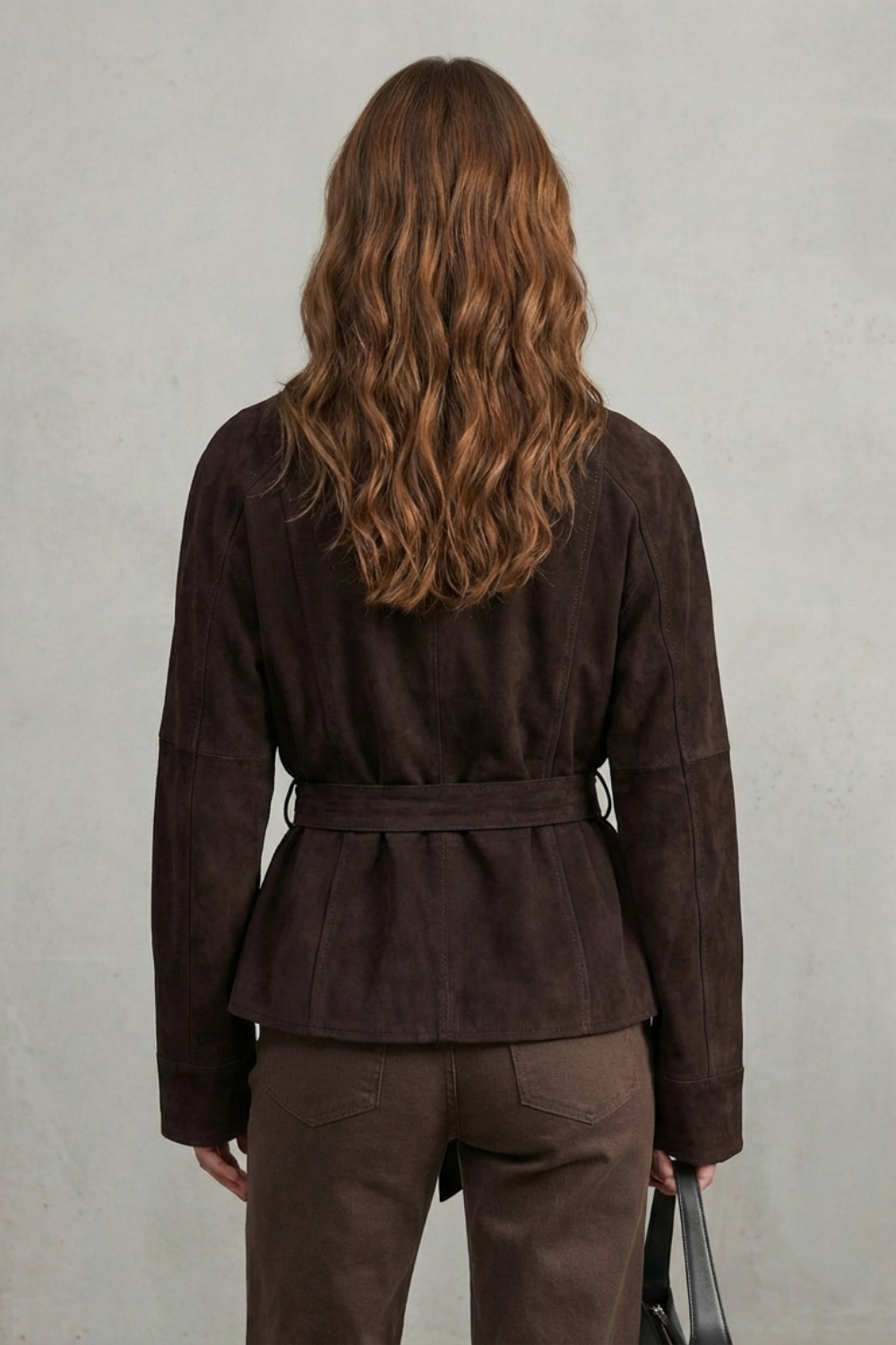 Women's cropped wool-blend double-breasted jacket - view 2