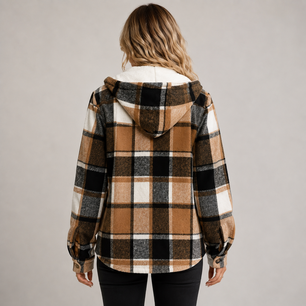 Women's hooded fleece coat - view 2