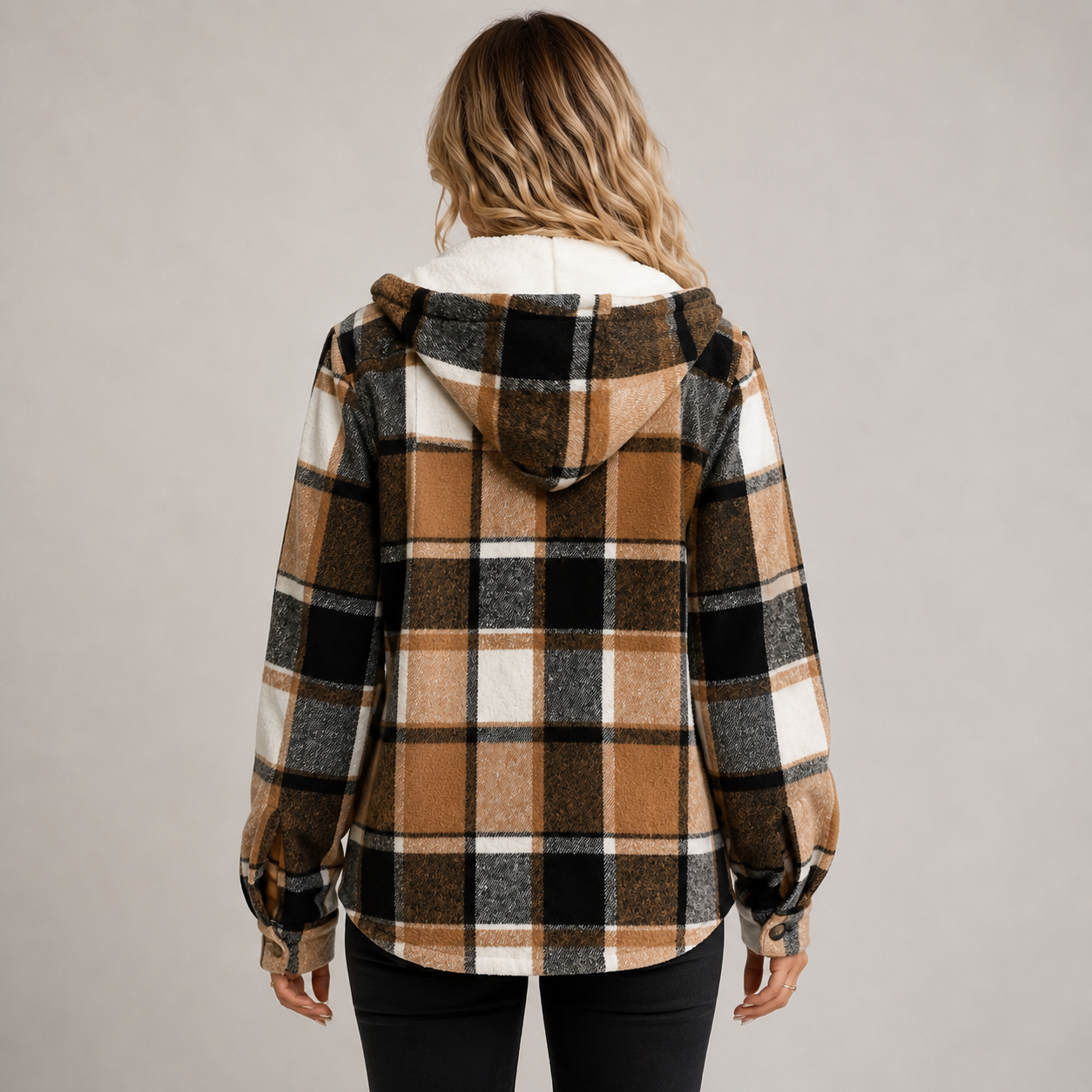 Women's hooded fleece coat - view 2