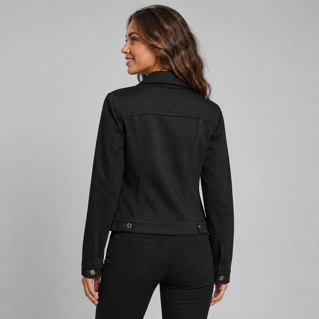 Women's suede-look trucker jacket - view 2