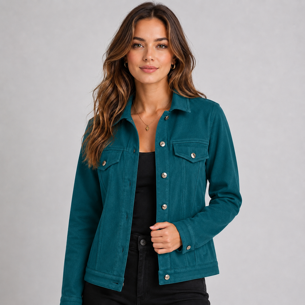 Women's suede-look trucker jacket - view 11