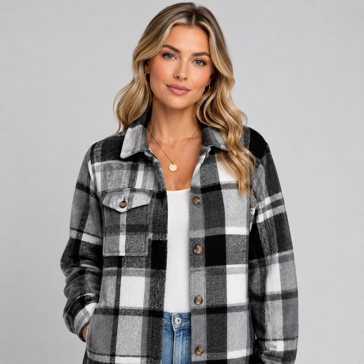 Women's hooded fleece coat - view 6