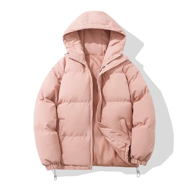 Unisex hooded cotton puffer jacket - view 19