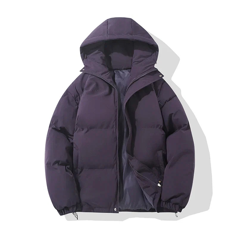 Unisex hooded cotton puffer jacket - view 12