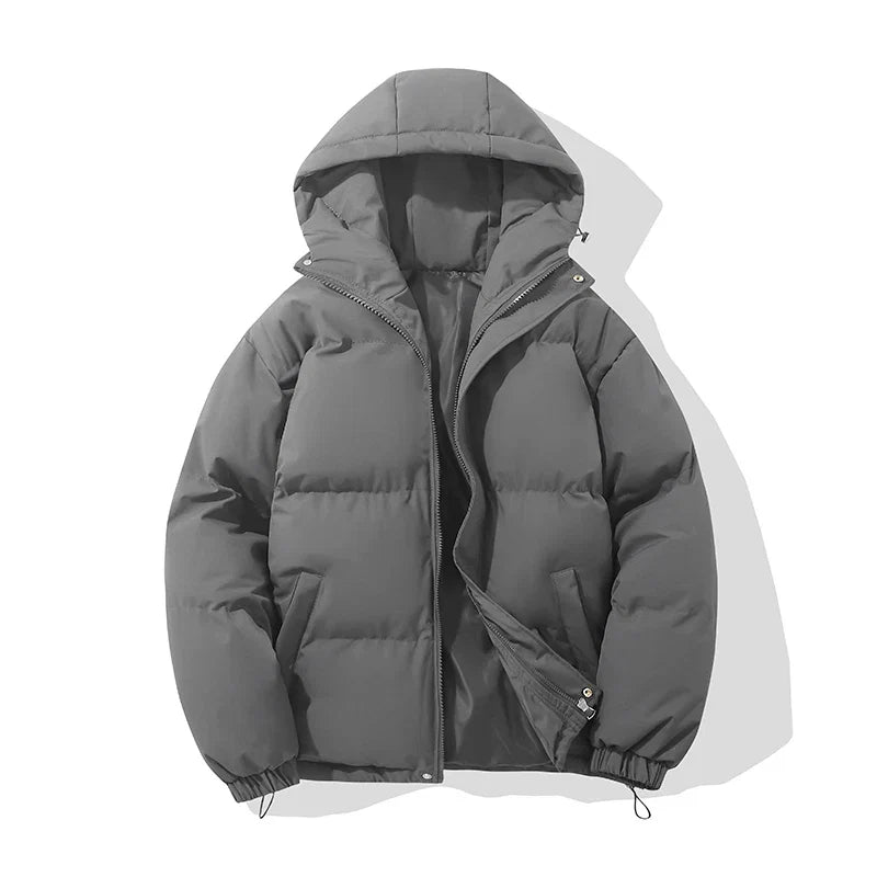 Unisex hooded cotton puffer jacket - view 10