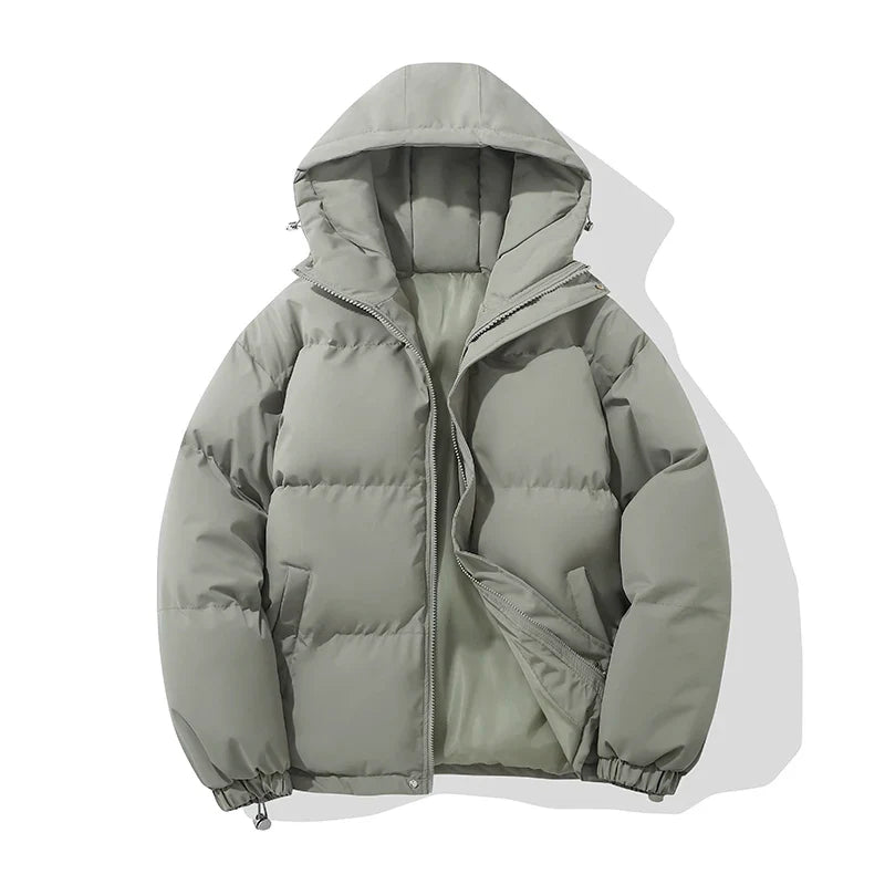 Unisex hooded cotton puffer jacket - view 17