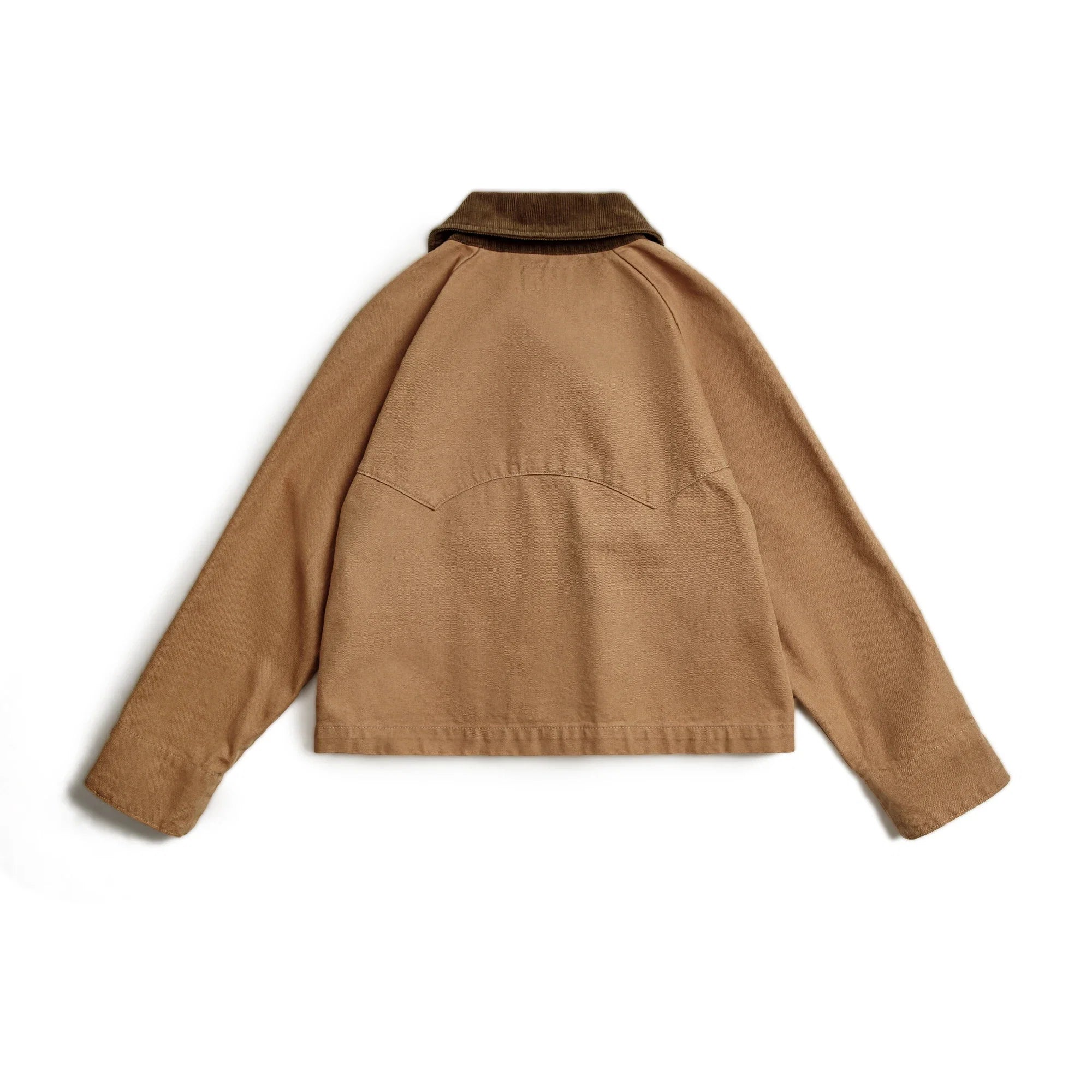 Women's barn jacket with corduroy collar and utility pockets - view 8